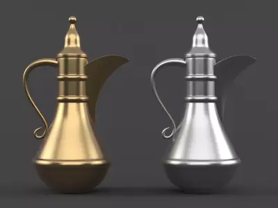 Arabic Teapot 3D model