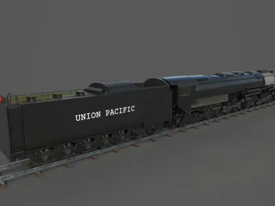 UP 4000 - Big Boy Steam Locomotive 3D model