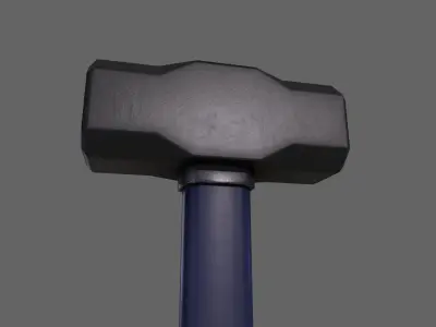 PBR Sledge Hammer V2a Low-poly 3D model