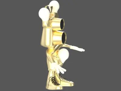  Cartoon Bulb Holder v2 Pendant 