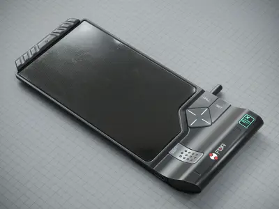 Sci-fi Data Pad PBR Low-poly 3D model