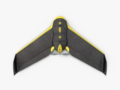 Ebee SenseFly Low-poly 3D model