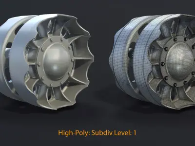 T-55 Rear Idler 3D model