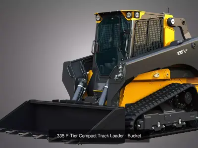 335 P - 334 P Compact Track - Skid Steer Loaders 2 in 1 3D Model Pack