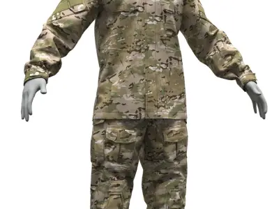 Crye Precision G3 Combat Uniform - Marvelous Designer 3D model