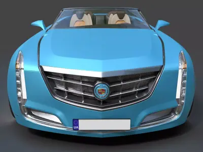 Cadillac Ciel Luxury Concept Hyper Detailed Exterior  Interior 3D model