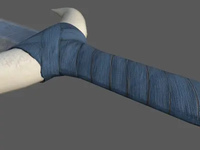 Sword Low-poly 3D model 62