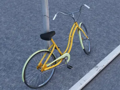 Bycicle old style 3D model
