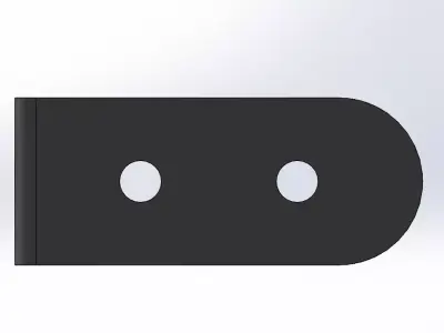 Plastic Shelf Bracket 3D print model 3D print model
