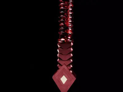 Fantasy Spear Low-poly 3D model get