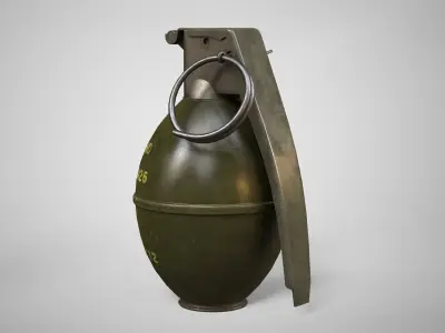 M26 Hand Grenade AAA Game Ready Low-poly 3D model