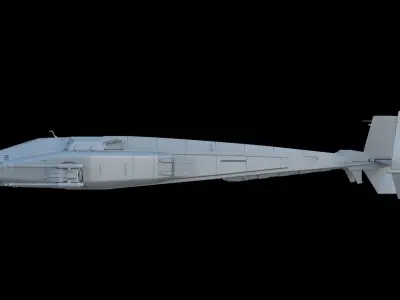 Sci-Fi Dropship 3D model