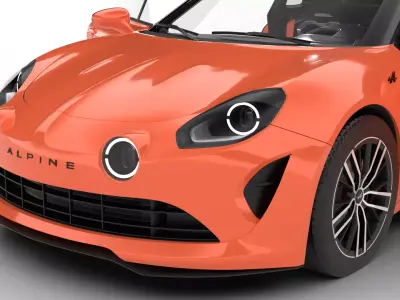 Alpine A110 S 2022 HQ 3d model 3D model