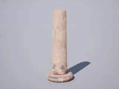 Egyptian Column  Low-poly 3D model purchase