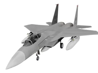 Modern Fighter jet F-15 3D model