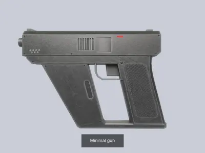 Minimal gun collection 3D Model Pack