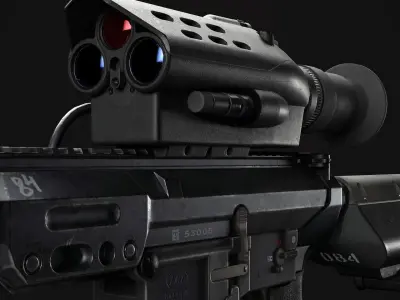 Sniper rifle  3D model