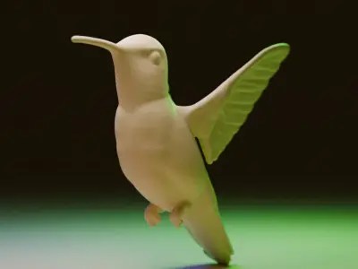 hummingbird 3D model purchase