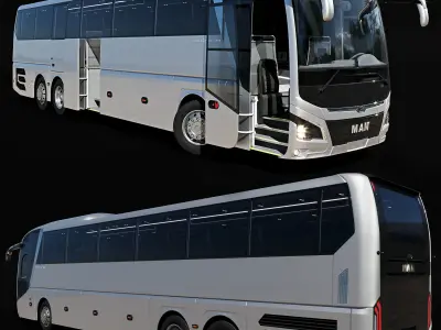 MAN LIONS COACH L R08  Silver 3D model