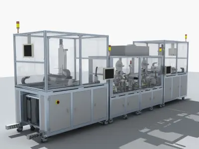 Industrial Equipment 14 - Fully Automatic Application Line 3D model