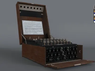 Enigma Machine - Former German military communication equipment  3D model