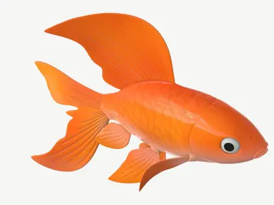 Goldfish cartoon 3D model