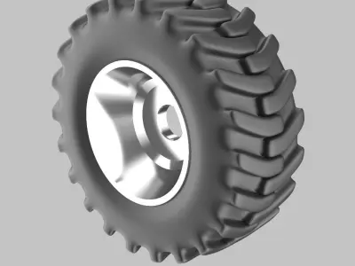 Offroad truck wheel 3D model Free 3D model