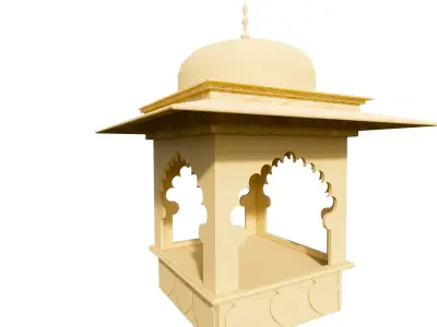 indian chatri made in sketchup 3D model