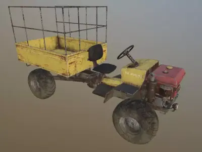Farmer  Truck Low-poly 3D model