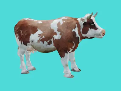 cow lowpoly 3d model 3D model