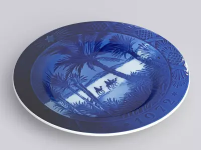 Antique and vintage plate v4 3D model