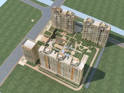 High-Rise Residential 3D model 22