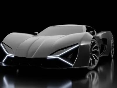 Sportcar concept Free 3D model
