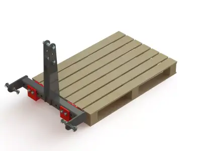 WG 1029 - Mounted pallet fork 3D model