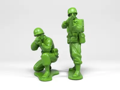 Plastic soldiers figures 3 3D print model