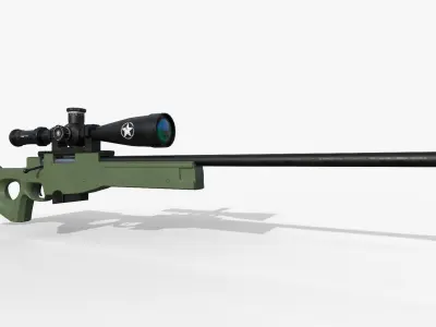 AWM Sniper Rifle 3D model