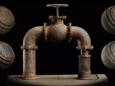 Metal Damaged Smart Materials Vol 03 Substance 3d Painter Texture