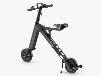  Light Folding Urban E-Bike Black 