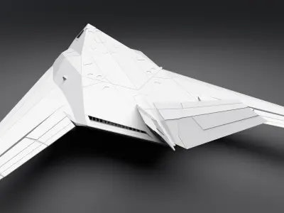 F117 Nighthawk Scale model  3D print model