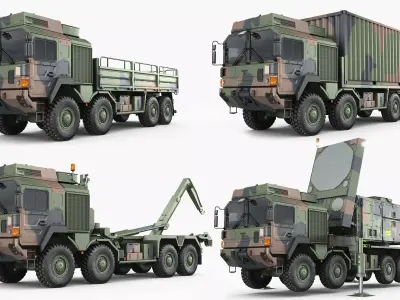 Trucks MAN HX77 3D model