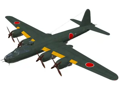 Nakajima G8N Renzan 3D model buy