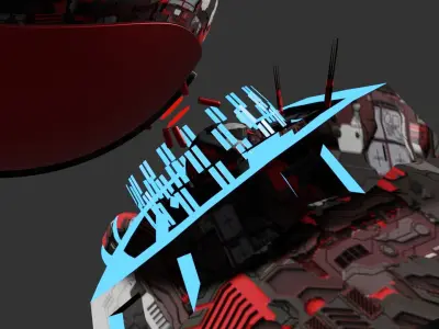 3D police robot 3D model