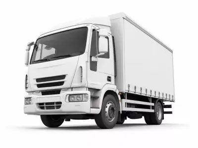 Professional Medium Duty Delivery Truck 3D model