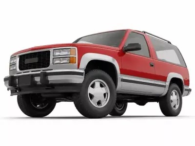 Vintage Full Size 2 Door SUV 3D model