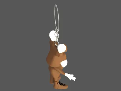  Cartoon Bulb Holder v1 Keychain 