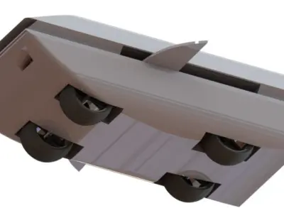 All terrain vehicle Low-poly 3D model