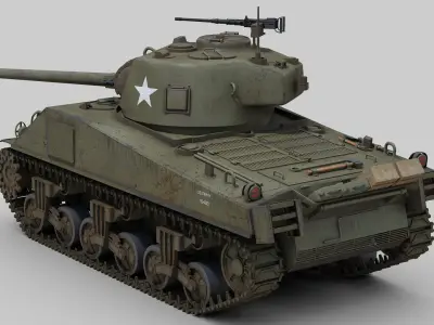 M4 Sherman Tank 3D model purchase