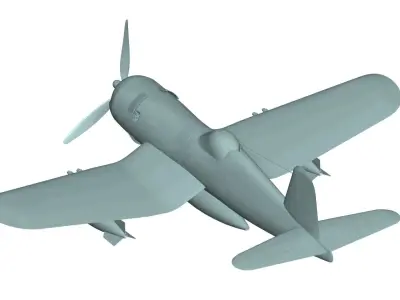 Vought F4U Corsair 3D model shop