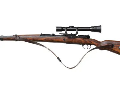 Karabiner 98k Low-poly 3D model get