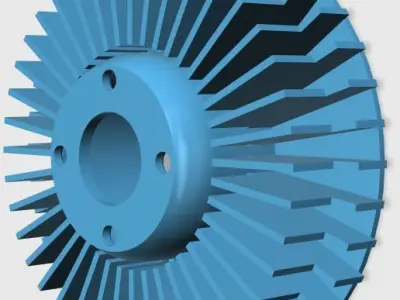 Turo fan wheels  Free 3D model